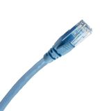 六類非屏蔽(U/UTP)跳線,淺藍色,1米,PVC