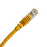 6A非屏蔽(U/UTP)跳線,陽光黃,1米,PVC