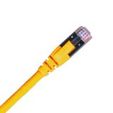 6A屏蔽(F/UTP)跳線,陽光黃,1米,PVC