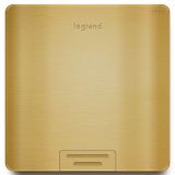 銅面方形一位電腦（六類）防水地腳插，IP55