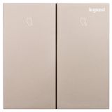 羅格朗酒店客控 逸遠 米蘭金 Zigbee 二位場景開關帶零線 二開