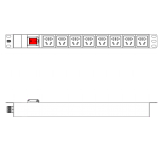 8*GB五孔基本型PDU/總控開關