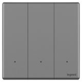 羅格朗智能家居 智繪BLE IOT 深砂銀 三位智能開關