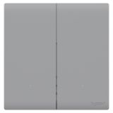 羅格朗智能家居 綺蘊BLE IOT 藝術灰 二位智能開關