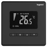 羅格朗酒店客控 E4 銀宇黑 方形RS485溫控器