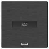 羅格朗酒店客控 E5 拉絲黑 一位12V干接點開關 一開