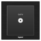 羅格朗酒店客控 E5 拉絲黑 一位電視插