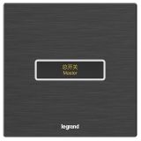 羅格朗酒店客控 E6 拉絲黑 一位RS485開關 一開