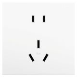 羅格朗開關插座 淳逸 陶瓷白 10A二扁+16A三扁插座 五孔插座