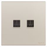 羅格朗開關插座 畫采 粉鉑金 電話電腦插