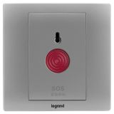 羅格朗開關插座 美淳 沙銀 緊急呼叫開關 1A