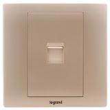 羅格朗開關插座 美淳 爍金 一位電腦插