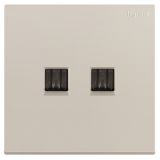 羅格朗開關(guān)插座 型悅 粉鉑金 二位電腦插