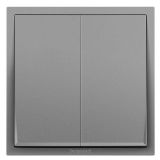 羅格朗開關插座 輕藝 深砂銀 二位雙控開關 二開雙控 10AX