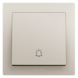 羅格朗開關插座 博蘊 粉鉑金 門鈴開關