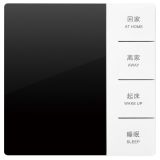 未萊SCS智能三合一溫控面板, 4鍵, 陶瓷白