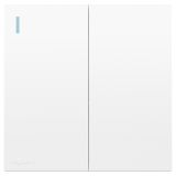 羅格朗開關插座 暢境  玉蘭白 二位雙控帶指示開關 二開雙控 16AX