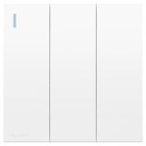 羅格朗開關插座 暢境  玉蘭白 三位雙控帶指示開關 三開雙控 16AX