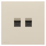 羅格朗開(kāi)關(guān)插座 暢境  粉鉑金 二位電腦插