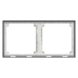 羅格朗開關(guān)插座 博駿  深砂銀 二位聯(lián)體邊框