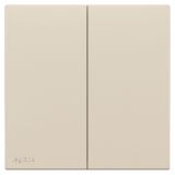 羅格朗開關(guān)插座 悅鉑  粉鉑金 二位單控開關(guān) 二開單控 16AX