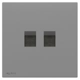 羅格朗開關插座 暢境  深砂銀 電話電腦插