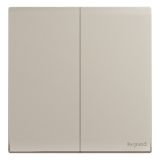 羅格朗開關插座 仕藝Pro 粉鉑金 二位中途掣開關 10AX