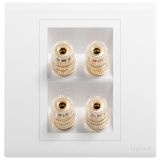 羅格朗開關(guān)插座 仕藝 陶瓷白 二位音箱插