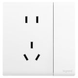 羅格朗開關(guān)插座 綺蘊(yùn) 陶瓷白 帶雙控開關(guān)連體二三插座 五孔帶開