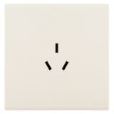 羅格朗開關插座 綺蘊 奶油白 三扁插座 三孔插座 10A