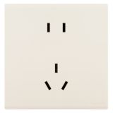 羅格朗開關插座 綺蘊 奶油白 連體二三插座 五孔插座 10A