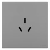 羅格朗開關插座 綺蘊 藝術灰 三扁插座 三孔插座 16A