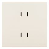 羅格朗開關插座 綺蘊 奶油白 雙聯二扁插座 四孔插座 10A