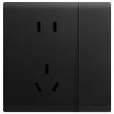 羅格朗開關插座 仕藝 石墨黑 帶開關連體二三插座 五孔帶開