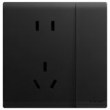 羅格朗開關插座 仕藝 石墨黑 帶雙控開關連體二三插座 五孔帶開