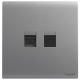 羅格朗開關插座 仕藝Pro 深砂銀 電話電腦插