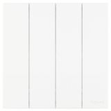 羅格朗開關插座 維翼 陶瓷白 四位雙控開關 四開雙控 10AX