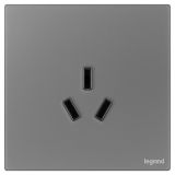 羅格朗開關插座 維翼 煙云砂（膚感PC） 三扁插座 三孔插座 16A