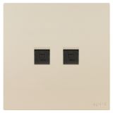 羅格朗開關插座 維翼 粉鉑金 二位電腦插