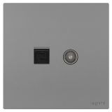 羅格朗開關插座 維翼 深砂銀 電腦電視插