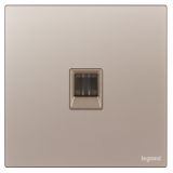 羅格朗開關插座 維翼 玫金玉 一位電話插