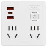 總控 兩位五孔兩位兩孔帶USB（2A1C）20W 轉換器