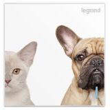 羅格朗開關插座 仕典 個性噴繪 寵物 一位雙控 一開雙控帶熒光開關 16AX