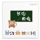 羅格朗開關插座 仕典 個性噴繪 節約用電 一位雙控 一開雙控帶熒光開關 16AX