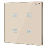 逸景 米蘭金 四位單控 四開單控觸控開關 4*200W