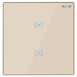 逸景 米蘭金 二位雙控 二開雙控觸控開關 2*200W