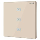 逸景 米蘭金 三位雙控 三開雙控觸控開關 3*200W