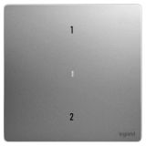 羅格朗智能家居 未萊IOT 深砂銀 二位場(chǎng)景開關(guān)